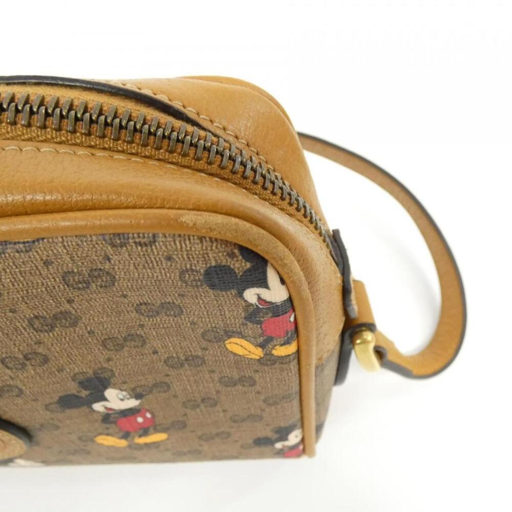 Gucci Disney Mickey Mouse shoulder bag GG supreme leather Brown - Picture 5 of 7